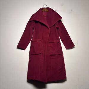 Capulet Wool Blend Pea Overcoat Wrap Jacket Women S Red Warm Outerwear Winter